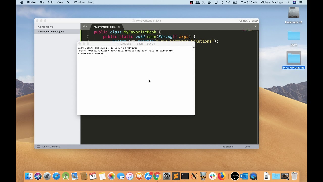 how to setup java in sublime text 3 for mac